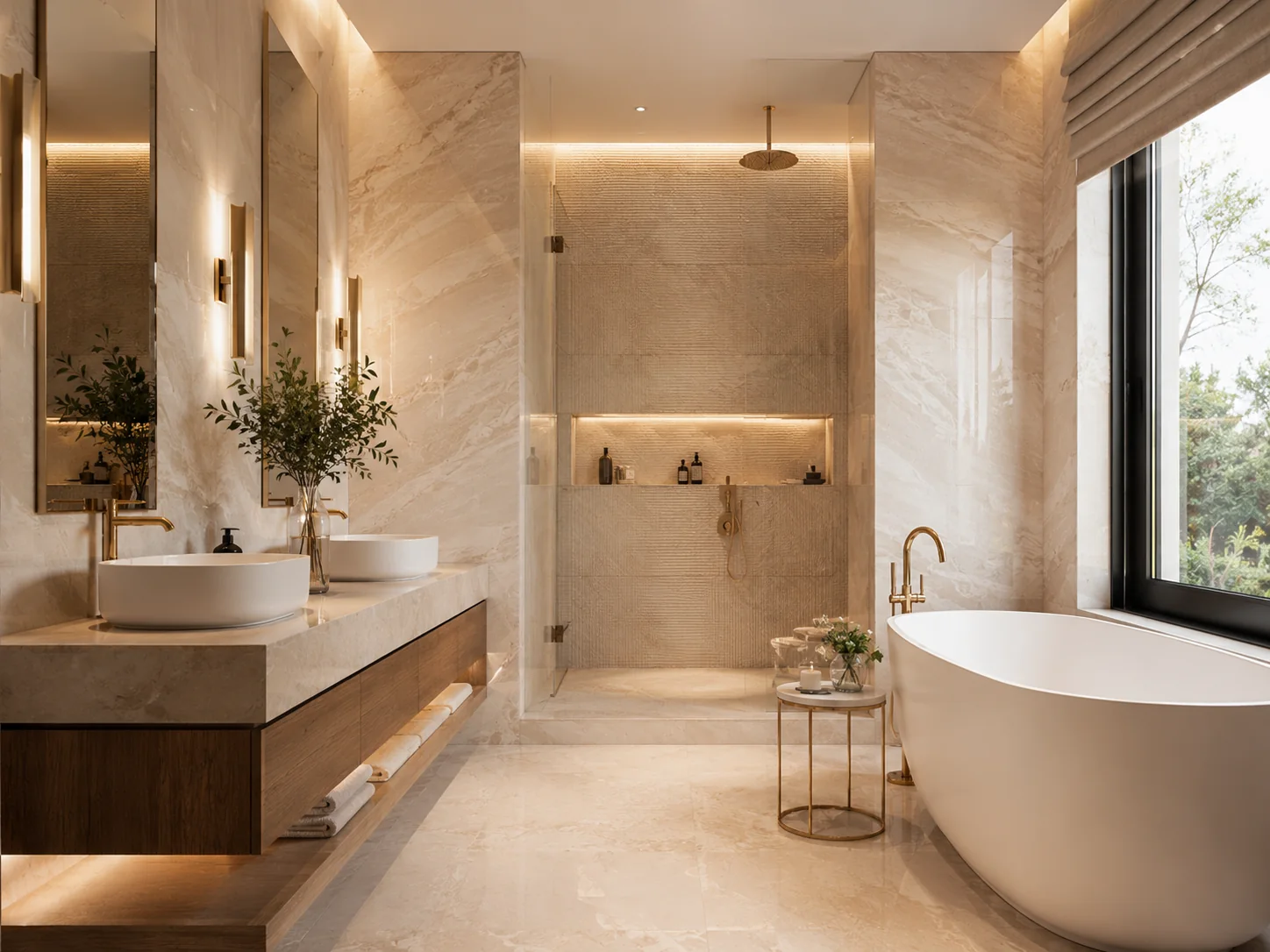 Salle de bains moderne complète